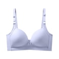 thumbnail image 1 of Everyday Bras for Women Womens Bras Comfortable Bra for Women Thin Sports Bra Womens Workout Sports Bra Brazier for Women Women Bras Wireless Push up 36 C Bras to Wear with A Backless Dress Blue 42, 1 of 4