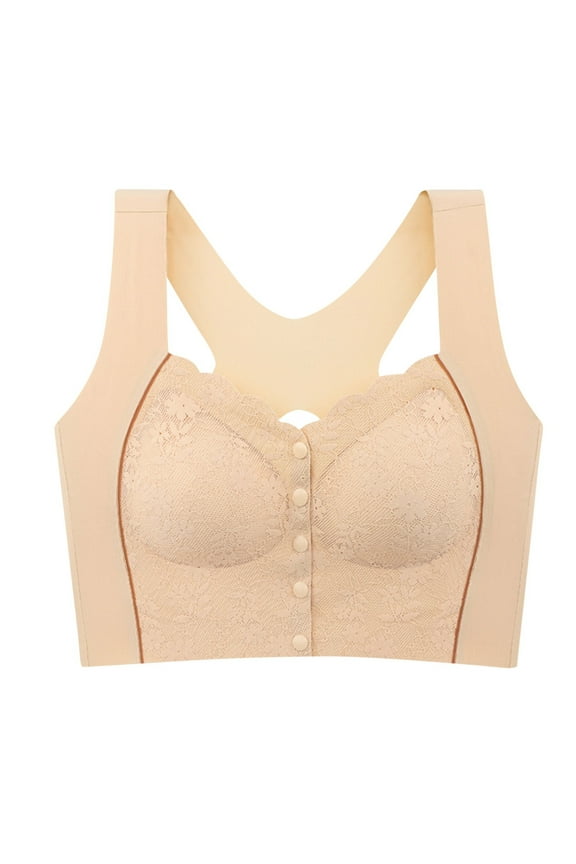 Everyday Bras for Women Womens Bras Comfortable plus Size Sports Bra Packs Seamless Bra 36c Bras Tan Sports Bra Womens Bras Push up Sexy Underwire Padded Bras for Women Scrappy Bra Running Beige M