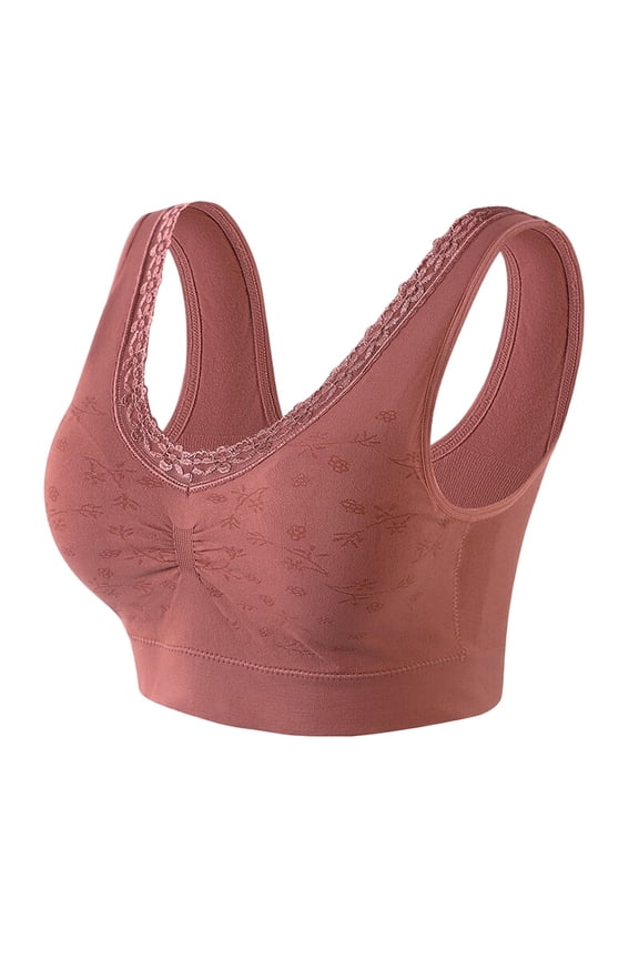 Everyday Bras for Women Womens Bras No Underwire Push up Tight Sports Bras for Women Maximum Support Sports Bras for Women 36c Bras for Women Push up No Underwire Push up Bras for Women Brown XL