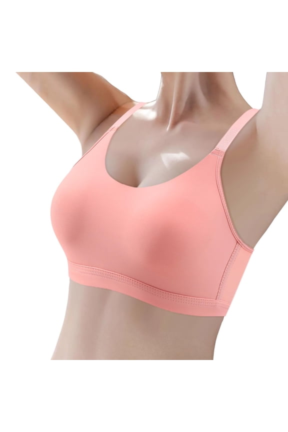 Everyday Bras for Women Womens Compression Sports Bra The Running Girl Sports Bra Lift Bras for Women Push up Women Bra Strapless Sports Bra Padded 36c Bras for Women Push up Low Back Bras Pink 36