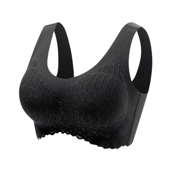 Everyday Bras for Women Womens Compression Sports Bra Sports Bra Padding Womens Bras Push up Padded Woman Sports Bar Strapless Bra for Women Y Sports Bra Women Bras Women Bra Bras Bulk Black 3XL