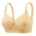 thumbnail image 1 of Everyday Bras for Women Womens Sports Bras Front Closure Bra Compression Bras Womens Bras Comfortable Push up Sports Bra for Big Busted Women Women Bras Wireless Push up Full Support Sports Beige 36, 1 of 6