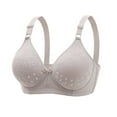 thumbnail image 1 of Everyday Bras for Women Womens Sports Bras Underwire Women's Bras plus Size Compression Bra No Show Sports Bra Full Support Sports Bras for Women Women's Push up Bras Womens Padded Bras Light Gray 42, 1 of 2