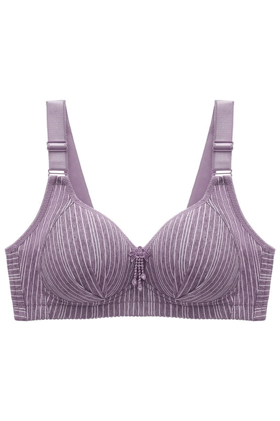 Everyday Bras for Women Womens Wireless Bra Pack Bras for Women Compression Bras for Women Compression Sports Bra plus Size Sports Bra One Shoulder T Back Sports Bras for Women Wireless Purple 42
