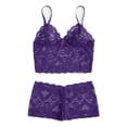 thumbnail image 1 of Everyday Bras for Women plus Size Mens Underwear Hens Underwear Men Womens Lace Pants Set Eyelash Lace Garter Lingerie Set Comfy Underwear Men Lace Underwear Set plus Size Coffee Tablecloth Purple 3XL, 1 of 7