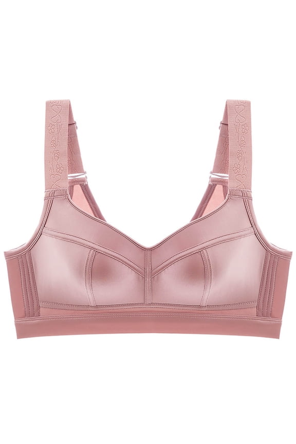 Everyday Bras for Women plus Sized Sports Bra Super Push up Bra Womens Bras Push up Sports Bras for Women Pack High Intensity Sports Bras for Women One Shoulder Sports Bra Top Lightweight Pink 46