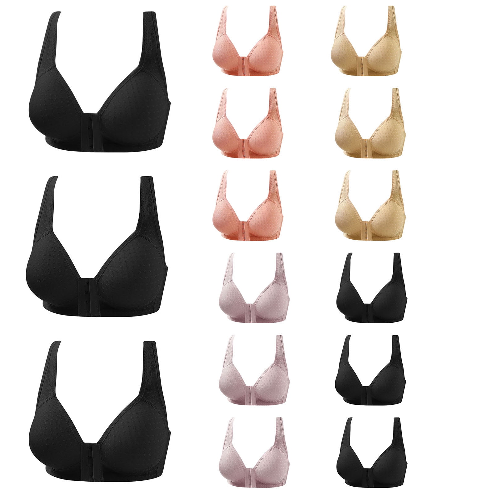 Everyday Bras Women's Non Steel Ring Gathered Comfortable And Breathable  Underwear Bra Gathering and Lifting Breasts 
