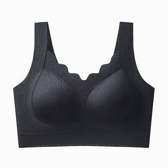 Everyday Bras for Womens No Underwire Non-Slip Anti-Sagging Seamless Bra Full Coverage Shelf Support Push-Up Bra Ultra Comfort Soft Comfory Convenient Bralettes