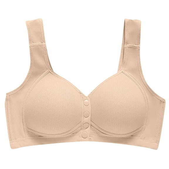 Everyday Bras for Women Comfort Convenient Front Closure Bra Plus Size Breathable Soft Non Wired Bras Ladies Full Coverage Leisure Daily Bralettes