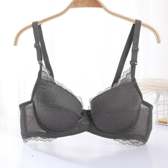Everyday Bras for Women, Lace Bras - Women's Oversized Bra Thin Without Sponge Lingerie and Lace Large Chest Appears Smaller