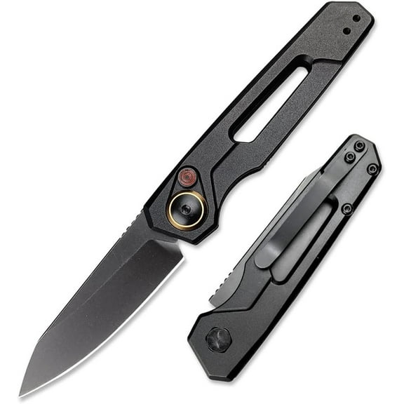 Everyday Carry Folding Knife, Auxiliary EDC Pocket Knife, Stainless Steel Handle for Camping, Backpacking Travellers and Everyday Activities