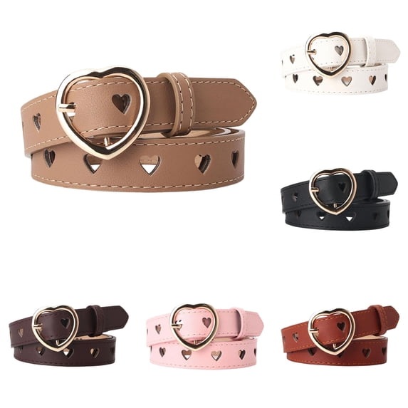 Everyday Casual Hollow Design Belt Versatile All Season Waistwear Comfortable Accessory Ideal for Jeans Stylish Punch Hole