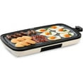 thumbnail image 1 of Everyday Ceramic Electric Griddle for Pancakes, Burgers, Quesadillas, Eggs & other on the go Breakfast, Lunch & Snacks with Drip Tray + Included Recipe Book, 20in, 1500-Watt - Cream, 1 of 1