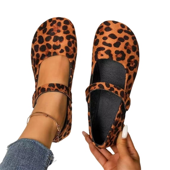Everyday Comfort Shoes, Women's Barefoot Shoes Runing Casual Fashion Walking Sports Slip On Sneakers Yoga Zero Drop Sole Lightweight Breathable Minimalist House Shoes Summer Beach, Leopard Print 8.5