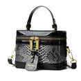 Everyday Commute Shoulder Bag Retro Box Shape Convertible to Handbag ...