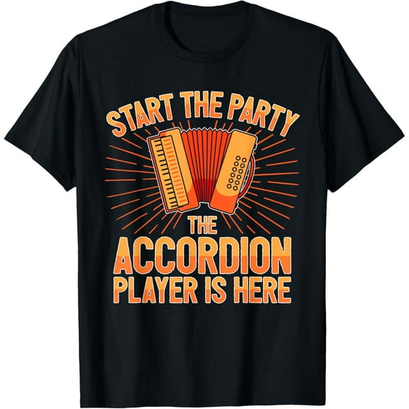 Everyday Cotton Comfort - Accordionist The Accordion Player Is Here Accordion T-Shirt
