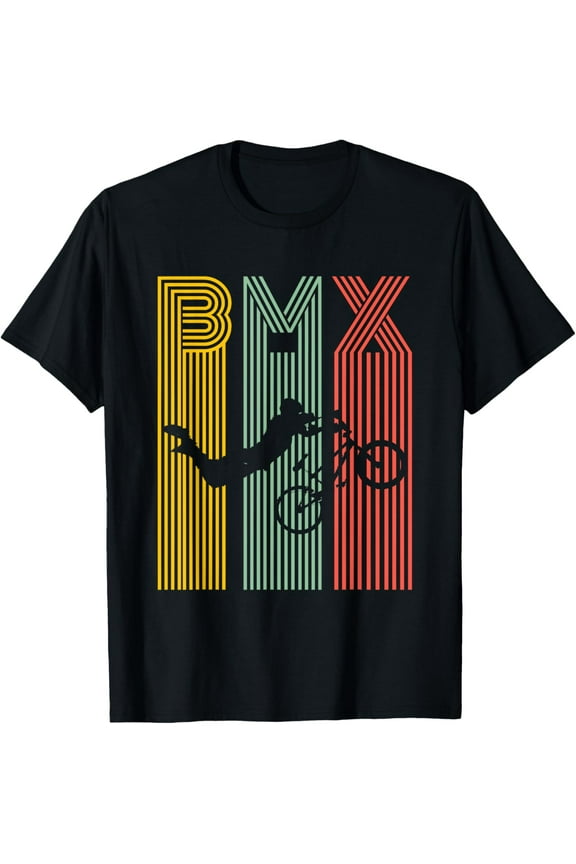Everyday Cotton Comfort - BMX Vintage Bike Bicycle Racing Stunt T-Shirt