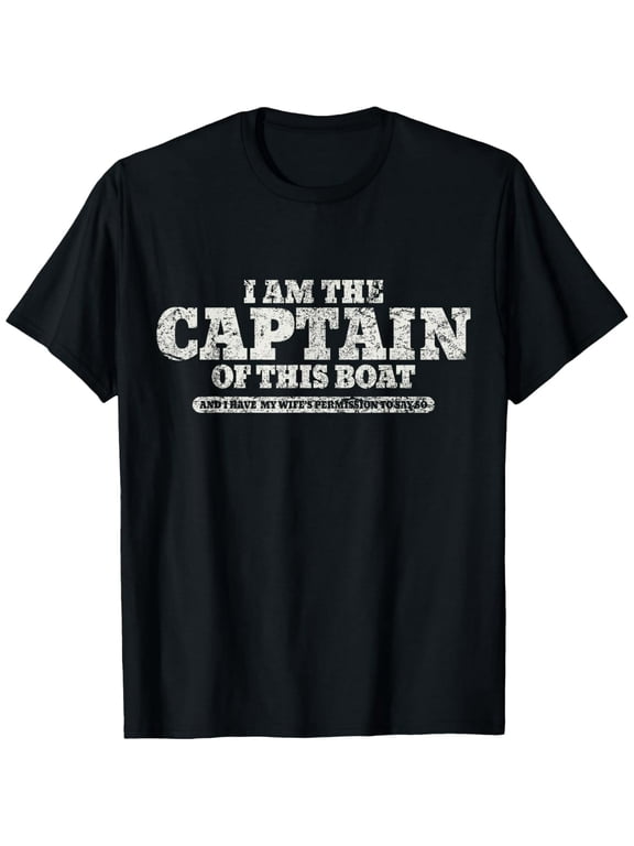 Everyday Cotton Comfort - Boat Ship Captain Funny Rules T-Shirt