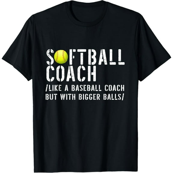 Everyday Cotton Comfort - Softball Shirts Softball Dad Shirts for Men Softball Coach T-Shirt