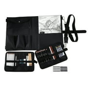 Everyday Drawing Set with Case by Artists Loft - Includes Watercolor Pencils - Oil Pastels - Graphite Sticks - and Erasers - 1 Set