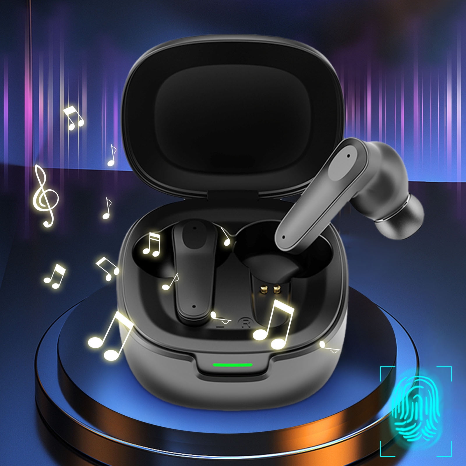 Everyday Earbuds (2026 Edition) - Bluetooth True Wireless in-Ear Buds with 32 Hours Playtime, Multpoint Technology, Extreme Comfort, and Active Noise Cancellation - Black