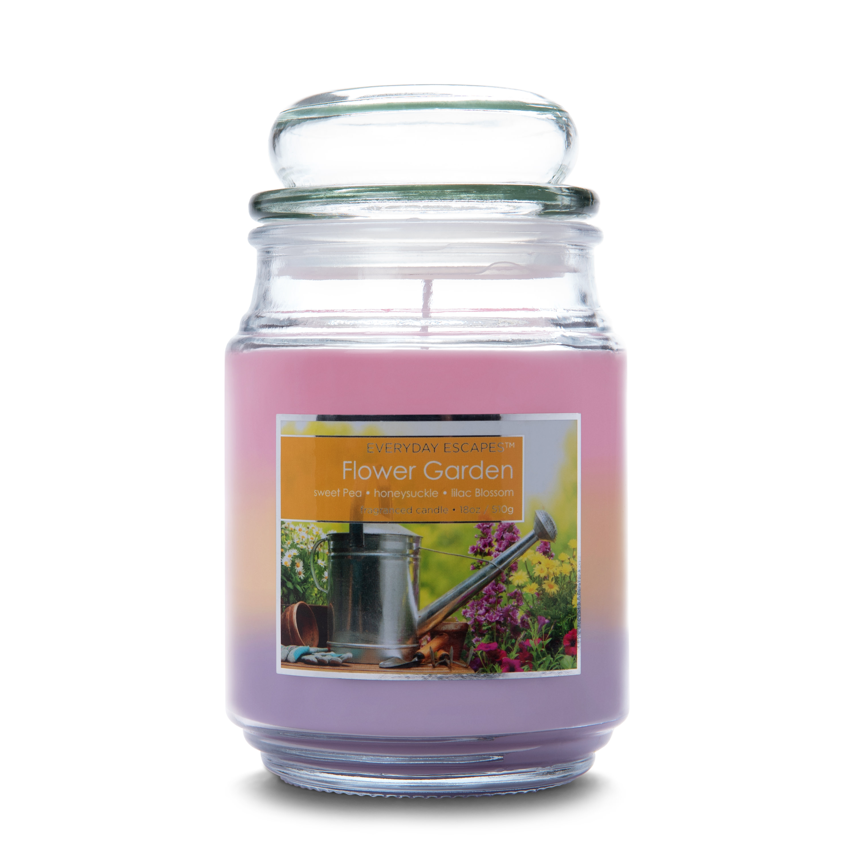 Everyday Escapes Flower Garden Scented Jar Candle, Everyday Value Scented Candles with