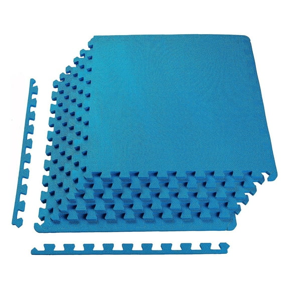 Everyday Essentials 24sqf EXTRA Thick EVA Foam Interlocking Exercise Protective Flooring, 6-Tile