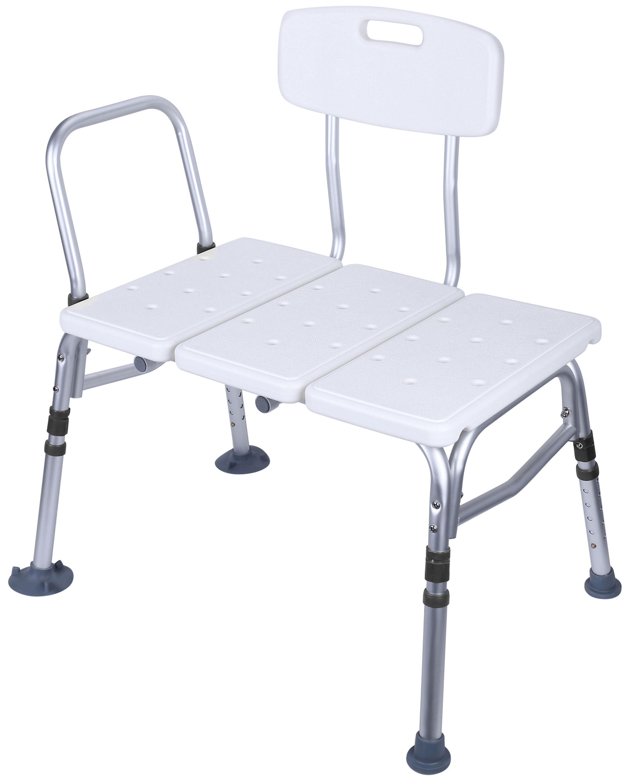 Everyday Essentials Adjustable Height Bath Shower Tub Bench Chair with Adjustable Backrest - image 1 of 5