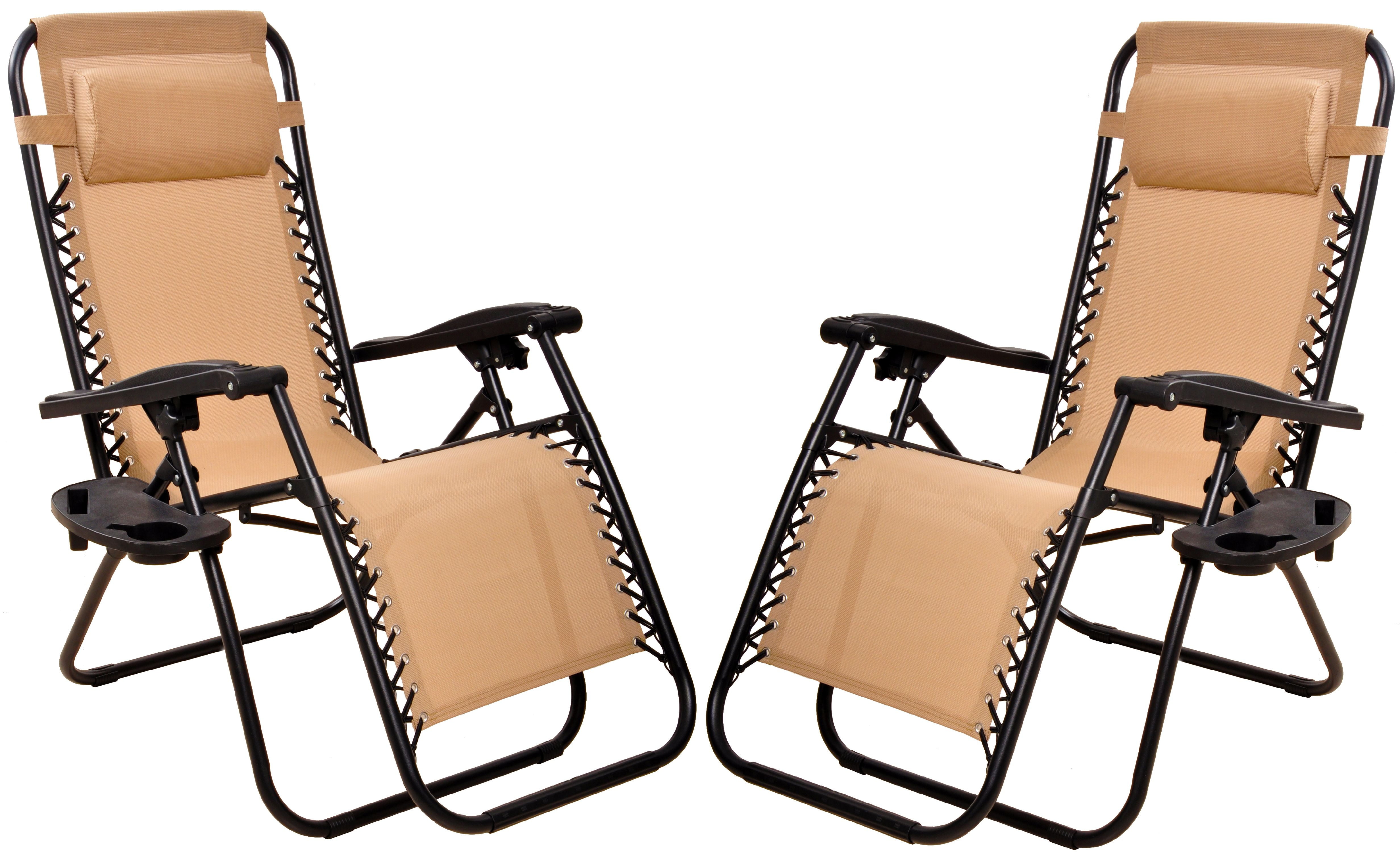 Everyday Essentials Adjustable Zero Gravity Lounge Chair Recliners for Patio