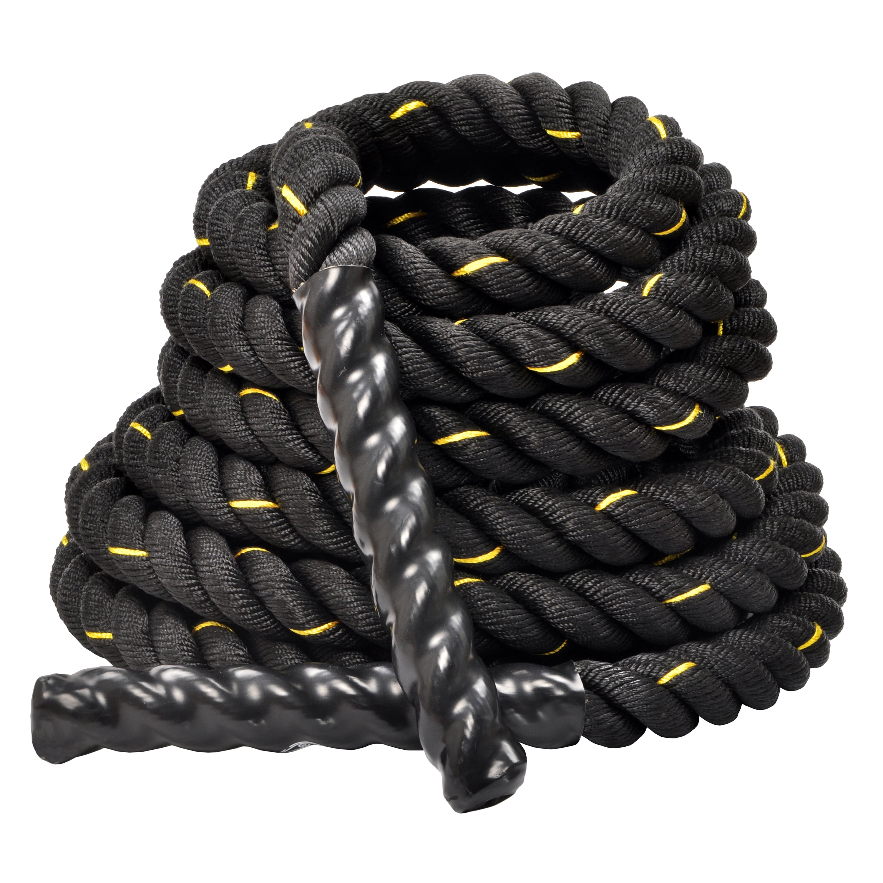 Everyday Essentials Battle Rope 1.5/2 Inch Diameter Poly Dacron 30, 40, 50  FT Length, Heavy Ropes for Home Gym and Workout