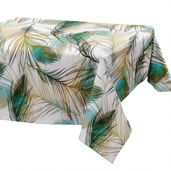 Everyday Essentials Tablecloths – Stain-Resistant Fabric, Wrinkle-Free Table Cover for Dining Room