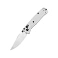 thumbnail image 1 of Everyday Folding Pocket Knife, Shaft Lock Knife with Belt Clip, Glass Reinforced Nylon Grivory Handle, Thumb Stud Manual Open (White), 1 of 7