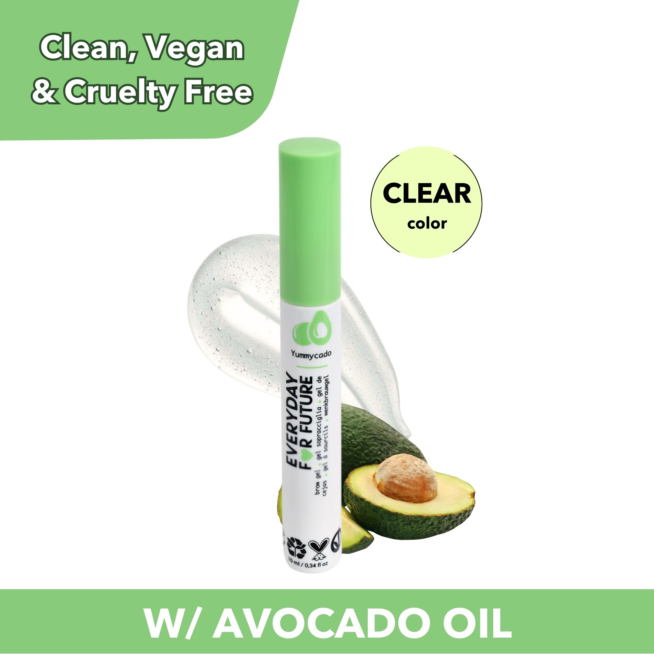 Everyday For Future Avocado Clear Brow Gel, with Avocado Oil & Castor