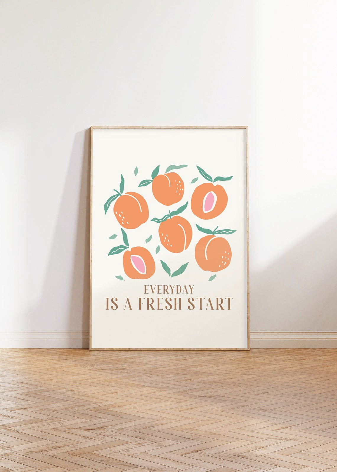 Everyday Is A Fresh Start Poster, Positive Quote Poster, Inspirational ...
