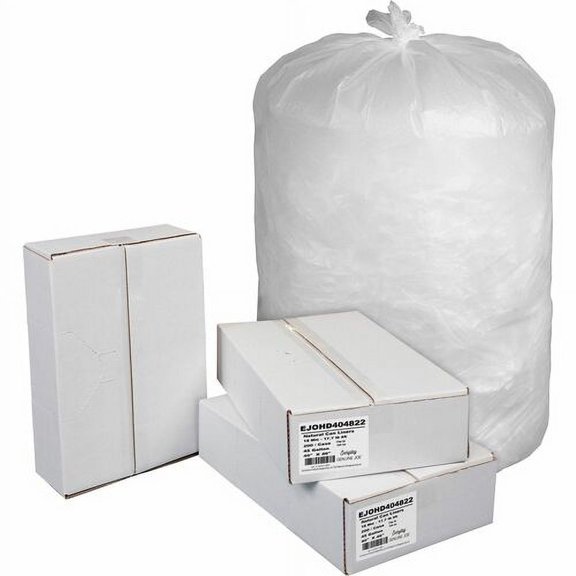 Everyday Genuine Joe High-Density Can Liners - 45 gal Capacity - 40" Width x 46" Length - 0.71 mil (18 Micron) Thickness - High Density - Natural - Resin - 200/Carton - Office | Bundle of 2 Cartons