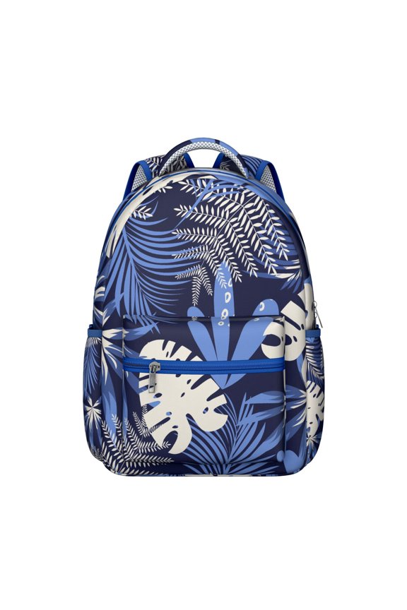 Everyday Hawaii Tropical Wind Palm Leaves Backpack: Durable & Lightweight Laptop Daypack for Students, Large Bookbag for Campus Commute, Perfect Practical Gift for Women and Men for School
