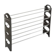 Everyday Home 4-Tier Stackable 16-Pair Shoe Rack for Entryways and Closets