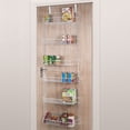thumbnail image 1 of Everyday Home  5 Foot Overdoor Rack with 6 Baskets - White, 1 of 3