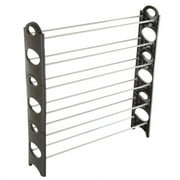 Everyday Home 6-Tier Stackable Shoe Rack - Holds 24 Pairs (Black)