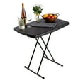 thumbnail image 1 of Lavish Home Adjustable Height Folding Table - Small Foldable Table for Indoor Outdoor Use (Black), 1 of 11