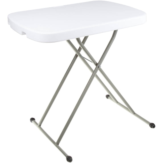 Everyday Home Adjustable Folding Table for TV Tray, Playing Cards, and Crafts