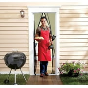 Everyday Home Magnetic Mesh Screen Door Curtains with Automatic Close