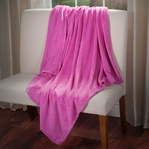 Everyday Home Soft Velvet Fleece Throw Blanket