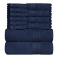 Everyday Home by Trident 12 Pc Bath Towel Set, 100 Cotton, Plush