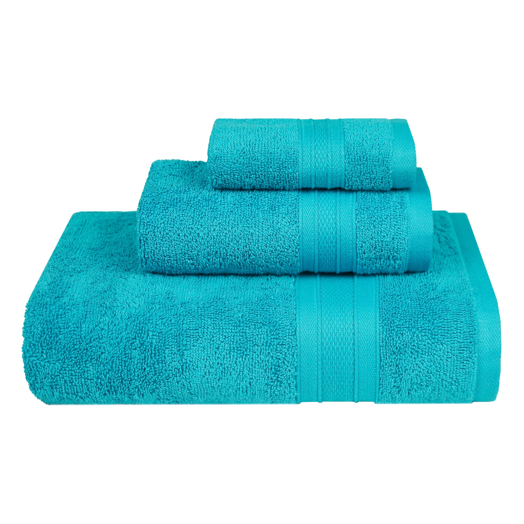 Everyday Home by Trident 3 Pc Bath Towel Set, 100 Cotton, Plush