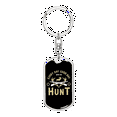 thumbnail image 1 of Everyday Hunter'S Keychain Stainless Steel or 18k Gold Dog Tag Keyring, 1 of 10