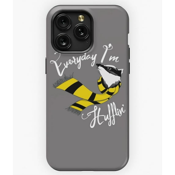 Everyday I'm Hufflin' Funny Hufflepuff Parody Case for iPhone 17 16 15 14 13 12 11 Pro Max