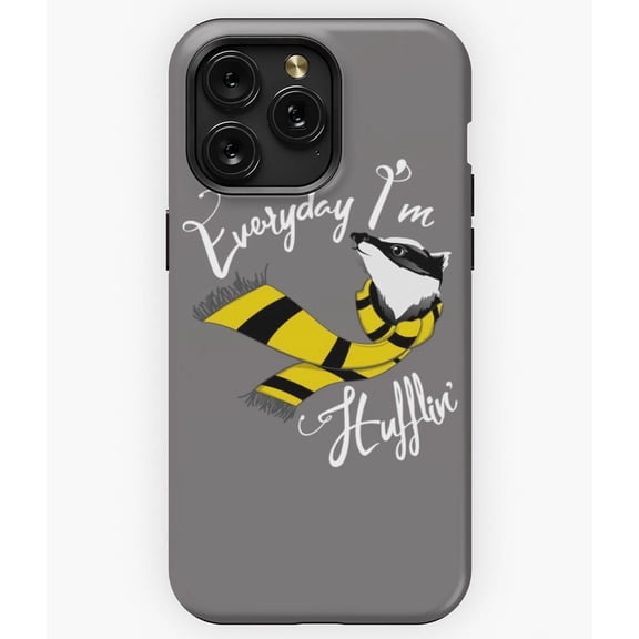 Everyday I'm Hufflin' Funny Hufflepuff Parody H1334 Slim Protective Case for iPhone 17 16 15 14 13 12 11 Pro Max