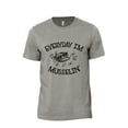 thumbnail image 1 of Everyday I'm Musselin Men's Modern Fit Fun Casual T-Shirt Printed Graphic Tee Military Grey X-Large, 1 of 3