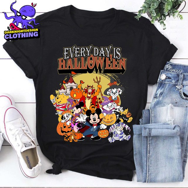 Everyday Is Halloween Shirt, Retro Vintage Halloween Mickey Shirt